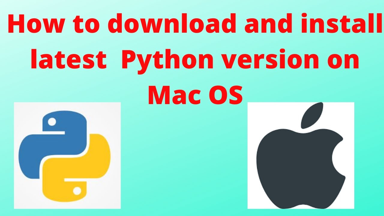 install python 3 mac
